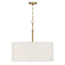 Three Light Pendant<br /><span style="color:#4AB0CE;">Entrega: 4-10 dias en USA</span><br /><span style="color:#4AB0CE;font-size:60%;">PREGUNTE POR ENTREGA EN PANAMA</span><br />Collection: Molvene<br />Finish: Legacy Brass