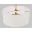 Three Light Pendant<br /><span style="color:#4AB0CE;">Entrega: 4-10 dias en USA</span><br /><span style="color:#4AB0CE;font-size:60%;">PREGUNTE POR ENTREGA EN PANAMA</span><br />Collection: Molvene<br />Finish: Legacy Brass