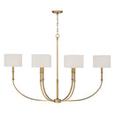 Six Light Linear Chandelier<br /><span style="color:#4AB0CE;">Entrega: 4-10 dias en USA</span><br /><span style="color:#4AB0CE;font-size:60%;">PREGUNTE POR ENTREGA EN PANAMA</span><br />Collection: Molvene<br />Finish: Legacy Brass