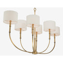 Six Light Linear Chandelier<br /><span style="color:#4AB0CE;">Entrega: 4-10 dias en USA</span><br /><span style="color:#4AB0CE;font-size:60%;">PREGUNTE POR ENTREGA EN PANAMA</span><br />Collection: Molvene<br />Finish: Legacy Brass