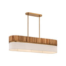 Five Light Linear Chandelier<br /><span style="color:#4AB0CE;">Entrega: 4-10 dias en USA</span><br /><span style="color:#4AB0CE;font-size:60%;">PREGUNTE POR ENTREGA EN PANAMA</span><br />Collection: Nebri<br />Finish: Legacy Brass