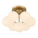 Seven Light Semi-Flush Mount<br /><span style="color:#4AB0CE;">Entrega: 4-10 dias en USA</span><br /><span style="color:#4AB0CE;font-size:60%;">PREGUNTE POR ENTREGA EN PANAMA</span><br />Collection: Lunara<br />Finish: Legacy Brass
