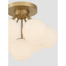 Seven Light Semi-Flush Mount<br /><span style="color:#4AB0CE;">Entrega: 4-10 dias en USA</span><br /><span style="color:#4AB0CE;font-size:60%;">PREGUNTE POR ENTREGA EN PANAMA</span><br />Collection: Lunara<br />Finish: Legacy Brass