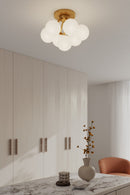 Seven Light Semi-Flush Mount<br /><span style="color:#4AB0CE;">Entrega: 4-10 dias en USA</span><br /><span style="color:#4AB0CE;font-size:60%;">PREGUNTE POR ENTREGA EN PANAMA</span><br />Collection: Lunara<br />Finish: Legacy Brass