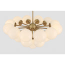 19 Light Convertible Chandelier/Semi-Flush Mount<br /><span style="color:#4AB0CE;">Entrega: 4-10 dias en USA</span><br /><span style="color:#4AB0CE;font-size:60%;">PREGUNTE POR ENTREGA EN PANAMA</span><br />Collection: Lunara<br />Finish: Legacy Brass