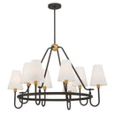Eight Light Pendant<br /><span style="color:#4AB0CE;">Entrega: 4-10 dias en USA</span><br /><span style="color:#4AB0CE;font-size:60%;">PREGUNTE POR ENTREGA EN PANAMA</span><br />Collection: Bellforge<br />Finish: Legacy Brass