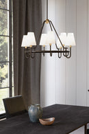 Eight Light Pendant<br /><span style="color:#4AB0CE;">Entrega: 4-10 dias en USA</span><br /><span style="color:#4AB0CE;font-size:60%;">PREGUNTE POR ENTREGA EN PANAMA</span><br />Collection: Bellforge<br />Finish: Legacy Brass