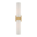 Two Light Bath Bar<br /><span style="color:#4AB0CE;">Entrega: 4-10 dias en USA</span><br /><span style="color:#4AB0CE;font-size:60%;">PREGUNTE POR ENTREGA EN PANAMA</span><br />Collection: Delgada<br />Finish: Legacy Brass