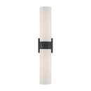 Two Light Bath Bar<br /><span style="color:#4AB0CE;">Entrega: 4-10 dias en USA</span><br /><span style="color:#4AB0CE;font-size:60%;">PREGUNTE POR ENTREGA EN PANAMA</span><br />Collection: Delgada<br />Finish: Dark Matte Black