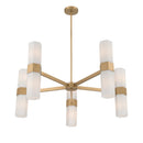 Ten Light Chandelier<br /><span style="color:#4AB0CE;">Entrega: 4-10 dias en USA</span><br /><span style="color:#4AB0CE;font-size:60%;">PREGUNTE POR ENTREGA EN PANAMA</span><br />Collection: Delgada<br />Finish: Legacy Brass