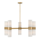 Ten Light Chandelier<br /><span style="color:#4AB0CE;">Entrega: 4-10 dias en USA</span><br /><span style="color:#4AB0CE;font-size:60%;">PREGUNTE POR ENTREGA EN PANAMA</span><br />Collection: Delgada<br />Finish: Legacy Brass