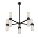 Ten Light Chandelier<br /><span style="color:#4AB0CE;">Entrega: 4-10 dias en USA</span><br /><span style="color:#4AB0CE;font-size:60%;">PREGUNTE POR ENTREGA EN PANAMA</span><br />Collection: Delgada<br />Finish: Dark Matte Black