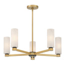 Five Light Chandelier<br /><span style="color:#4AB0CE;">Entrega: 4-10 dias en USA</span><br /><span style="color:#4AB0CE;font-size:60%;">PREGUNTE POR ENTREGA EN PANAMA</span><br />Collection: Wexmere<br />Finish: Legacy Brass