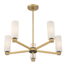 Five Light Chandelier<br /><span style="color:#4AB0CE;">Entrega: 4-10 dias en USA</span><br /><span style="color:#4AB0CE;font-size:60%;">PREGUNTE POR ENTREGA EN PANAMA</span><br />Collection: Wexmere<br />Finish: Legacy Brass