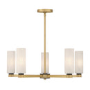 Five Light Chandelier<br /><span style="color:#4AB0CE;">Entrega: 4-10 dias en USA</span><br /><span style="color:#4AB0CE;font-size:60%;">PREGUNTE POR ENTREGA EN PANAMA</span><br />Collection: Wexmere<br />Finish: Legacy Brass