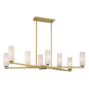 Eight Light Linear Chandelier<br /><span style="color:#4AB0CE;">Entrega: 4-10 dias en USA</span><br /><span style="color:#4AB0CE;font-size:60%;">PREGUNTE POR ENTREGA EN PANAMA</span><br />Collection: Wexmere<br />Finish: Legacy Brass