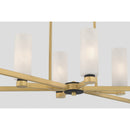 Eight Light Linear Chandelier<br /><span style="color:#4AB0CE;">Entrega: 4-10 dias en USA</span><br /><span style="color:#4AB0CE;font-size:60%;">PREGUNTE POR ENTREGA EN PANAMA</span><br />Collection: Wexmere<br />Finish: Legacy Brass