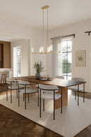 Eight Light Linear Chandelier<br /><span style="color:#4AB0CE;">Entrega: 4-10 dias en USA</span><br /><span style="color:#4AB0CE;font-size:60%;">PREGUNTE POR ENTREGA EN PANAMA</span><br />Collection: Wexmere<br />Finish: Legacy Brass