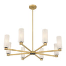 Eight Light Chandelier<br /><span style="color:#4AB0CE;">Entrega: 4-10 dias en USA</span><br /><span style="color:#4AB0CE;font-size:60%;">PREGUNTE POR ENTREGA EN PANAMA</span><br />Collection: Wexmere<br />Finish: Legacy Brass