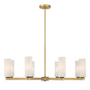 Eight Light Chandelier<br /><span style="color:#4AB0CE;">Entrega: 4-10 dias en USA</span><br /><span style="color:#4AB0CE;font-size:60%;">PREGUNTE POR ENTREGA EN PANAMA</span><br />Collection: Wexmere<br />Finish: Legacy Brass