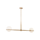 Two Light Linear Chandelier<br /><span style="color:#4AB0CE;">Entrega: 4-10 dias en USA</span><br /><span style="color:#4AB0CE;font-size:60%;">PREGUNTE POR ENTREGA EN PANAMA</span><br />Collection: Orstyn<br />Finish: Legacy Brass