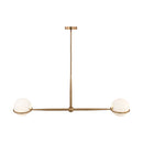 Two Light Linear Chandelier<br /><span style="color:#4AB0CE;">Entrega: 4-10 dias en USA</span><br /><span style="color:#4AB0CE;font-size:60%;">PREGUNTE POR ENTREGA EN PANAMA</span><br />Collection: Orstyn<br />Finish: Legacy Brass