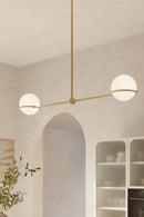 Two Light Linear Chandelier<br /><span style="color:#4AB0CE;">Entrega: 4-10 dias en USA</span><br /><span style="color:#4AB0CE;font-size:60%;">PREGUNTE POR ENTREGA EN PANAMA</span><br />Collection: Orstyn<br />Finish: Legacy Brass