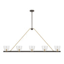 Five Light Linear Chandelier<br /><span style="color:#4AB0CE;">Entrega: 4-10 dias en USA</span><br /><span style="color:#4AB0CE;font-size:60%;">PREGUNTE POR ENTREGA EN PANAMA</span><br />Collection: Noellea<br />Finish: Dark Bronze