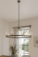 Minka-Lavery - 12728-796 - Eight Light Chandelier - Noellea - Dark Bronze