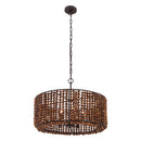 Four Light Pendant<br /><span style="color:#4AB0CE;">Entrega: 4-10 dias en USA</span><br /><span style="color:#4AB0CE;font-size:60%;">PREGUNTE POR ENTREGA EN PANAMA</span><br />Collection: Beaudelle<br />Finish: Dark Bronze