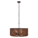 Four Light Pendant<br /><span style="color:#4AB0CE;">Entrega: 4-10 dias en USA</span><br /><span style="color:#4AB0CE;font-size:60%;">PREGUNTE POR ENTREGA EN PANAMA</span><br />Collection: Beaudelle<br />Finish: Dark Bronze