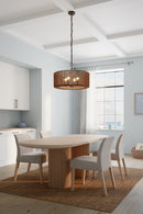 Four Light Pendant<br /><span style="color:#4AB0CE;">Entrega: 4-10 dias en USA</span><br /><span style="color:#4AB0CE;font-size:60%;">PREGUNTE POR ENTREGA EN PANAMA</span><br />Collection: Beaudelle<br />Finish: Dark Bronze