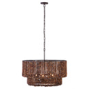 Five Light Pendant<br /><span style="color:#4AB0CE;">Entrega: 4-10 dias en USA</span><br /><span style="color:#4AB0CE;font-size:60%;">PREGUNTE POR ENTREGA EN PANAMA</span><br />Collection: Beaudelle<br />Finish: Dark Bronze