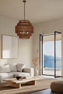 Minka-Lavery - 12959-860 - Nine Light Pendant - Beaudelle - Dark Bronze