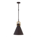 One Light Pendant<br /><span style="color:#4AB0CE;">Entrega: 4-10 dias en USA</span><br /><span style="color:#4AB0CE;font-size:60%;">PREGUNTE POR ENTREGA EN PANAMA</span><br />Collection: Fenric<br />Finish: Dark Bronze