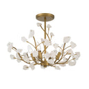 Five Light Semi-Flush Mount<br /><span style="color:#4AB0CE;">Entrega: 10-11 semanas en USA</span><br /><span style="color:#4AB0CE;font-size:60%;">PREGUNTE POR ENTREGA EN PANAMA</span><br />Collection: Ramus<br />Finish: Painted Legacy Brass
