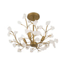 Five Light Semi-Flush Mount<br /><span style="color:#4AB0CE;">Entrega: 10-11 semanas en USA</span><br /><span style="color:#4AB0CE;font-size:60%;">PREGUNTE POR ENTREGA EN PANAMA</span><br />Collection: Ramus<br />Finish: Painted Legacy Brass