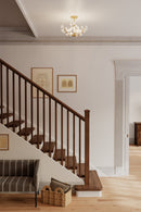 Five Light Semi-Flush Mount<br /><span style="color:#4AB0CE;">Entrega: 10-11 semanas en USA</span><br /><span style="color:#4AB0CE;font-size:60%;">PREGUNTE POR ENTREGA EN PANAMA</span><br />Collection: Ramus<br />Finish: Painted Legacy Brass