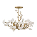 Five Light Semi-Flush Mount<br /><span style="color:#4AB0CE;">Entrega: 10-11 semanas en USA</span><br /><span style="color:#4AB0CE;font-size:60%;">PREGUNTE POR ENTREGA EN PANAMA</span><br />Collection: Ramus<br />Finish: Painted Legacy Brass
