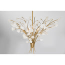 Six Light Chandelier<br /><span style="color:#4AB0CE;">Entrega: 4-10 dias en USA</span><br /><span style="color:#4AB0CE;font-size:60%;">PREGUNTE POR ENTREGA EN PANAMA</span><br />Collection: Ramus<br />Finish: Painted Legacy Brass