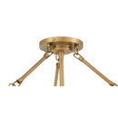 Three Light Semi-Flush Mount<br /><span style="color:#4AB0CE;">Entrega: 4-10 dias en USA</span><br /><span style="color:#4AB0CE;font-size:60%;">PREGUNTE POR ENTREGA EN PANAMA</span><br />Collection: Halora<br />Finish: Legacy Brass