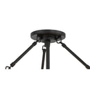 Three Light Semi-Flush Mount<br /><span style="color:#4AB0CE;">Entrega: 4-10 dias en USA</span><br /><span style="color:#4AB0CE;font-size:60%;">PREGUNTE POR ENTREGA EN PANAMA</span><br />Collection: Halora<br />Finish: Dark Matte Black