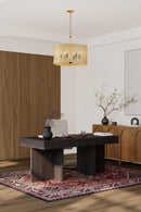 Six Light Pendant<br /><span style="color:#4AB0CE;">Entrega: 4-10 dias en USA</span><br /><span style="color:#4AB0CE;font-size:60%;">PREGUNTE POR ENTREGA EN PANAMA</span><br />Collection: Aven<br />Finish: Sand Coal Black