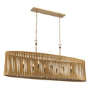 Eight Light Linear Chandelier<br /><span style="color:#4AB0CE;">Entrega: 4-10 dias en USA</span><br /><span style="color:#4AB0CE;font-size:60%;">PREGUNTE POR ENTREGA EN PANAMA</span><br />Collection: Aven<br />Finish: Sand Coal Black