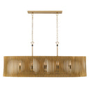 Eight Light Linear Chandelier<br /><span style="color:#4AB0CE;">Entrega: 4-10 dias en USA</span><br /><span style="color:#4AB0CE;font-size:60%;">PREGUNTE POR ENTREGA EN PANAMA</span><br />Collection: Aven<br />Finish: Sand Coal Black