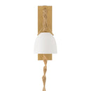 One Light Wall Sconce<br /><span style="color:#4AB0CE;">Entrega: 4-10 dias en USA</span><br /><span style="color:#4AB0CE;font-size:60%;">PREGUNTE POR ENTREGA EN PANAMA</span><br />Collection: Cordón<br />Finish: Legacy Brass