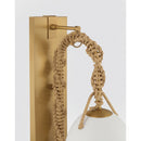One Light Wall Sconce<br /><span style="color:#4AB0CE;">Entrega: 4-10 dias en USA</span><br /><span style="color:#4AB0CE;font-size:60%;">PREGUNTE POR ENTREGA EN PANAMA</span><br />Collection: Cordón<br />Finish: Legacy Brass