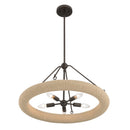 Five Light Pendant<br /><span style="color:#4AB0CE;">Entrega: 4-10 dias en USA</span><br /><span style="color:#4AB0CE;font-size:60%;">PREGUNTE POR ENTREGA EN PANAMA</span><br />Collection: Aeris<br />Finish: Dark Bronze