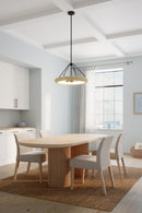 Five Light Pendant<br /><span style="color:#4AB0CE;">Entrega: 4-10 dias en USA</span><br /><span style="color:#4AB0CE;font-size:60%;">PREGUNTE POR ENTREGA EN PANAMA</span><br />Collection: Aeris<br />Finish: Dark Bronze