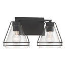 Two Light Vanity<br /><span style="color:#4AB0CE;">Entrega: 4-10 dias en USA</span><br /><span style="color:#4AB0CE;font-size:60%;">PREGUNTE POR ENTREGA EN PANAMA</span><br />Collection: Lorenth<br />Finish: Dark Matte Black